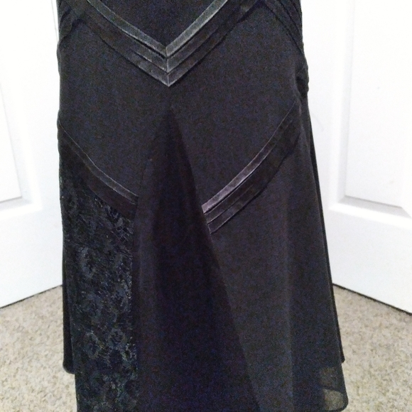 NWT Mesmerize Sleeveless Black Lace Satin Party Wedding Cocktail Dress Size Med - Picture 6 of 13